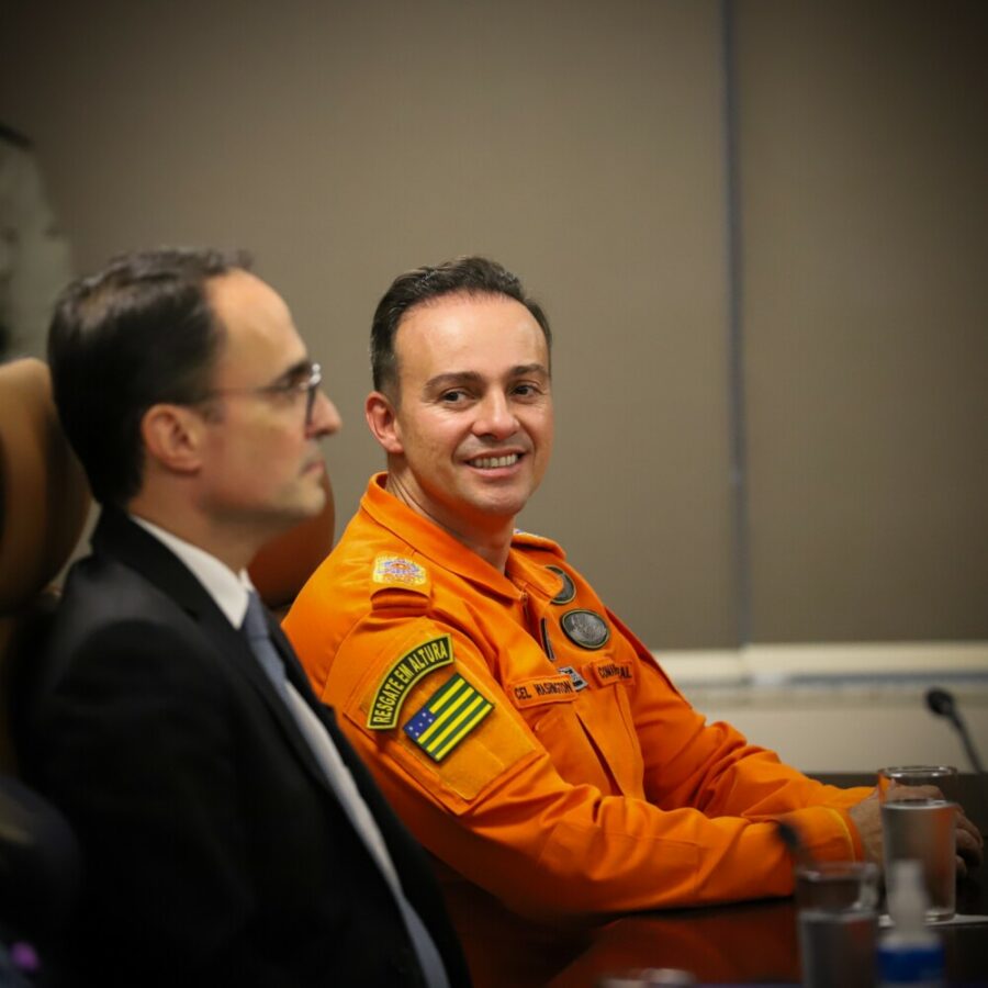 CBMGO participa de assinatura do termo de cooperação promovida pelo TJGO e SSP