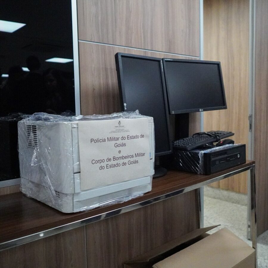 CBMGO participa de assinatura do termo de cooperação promovida pelo TJGO e SSP