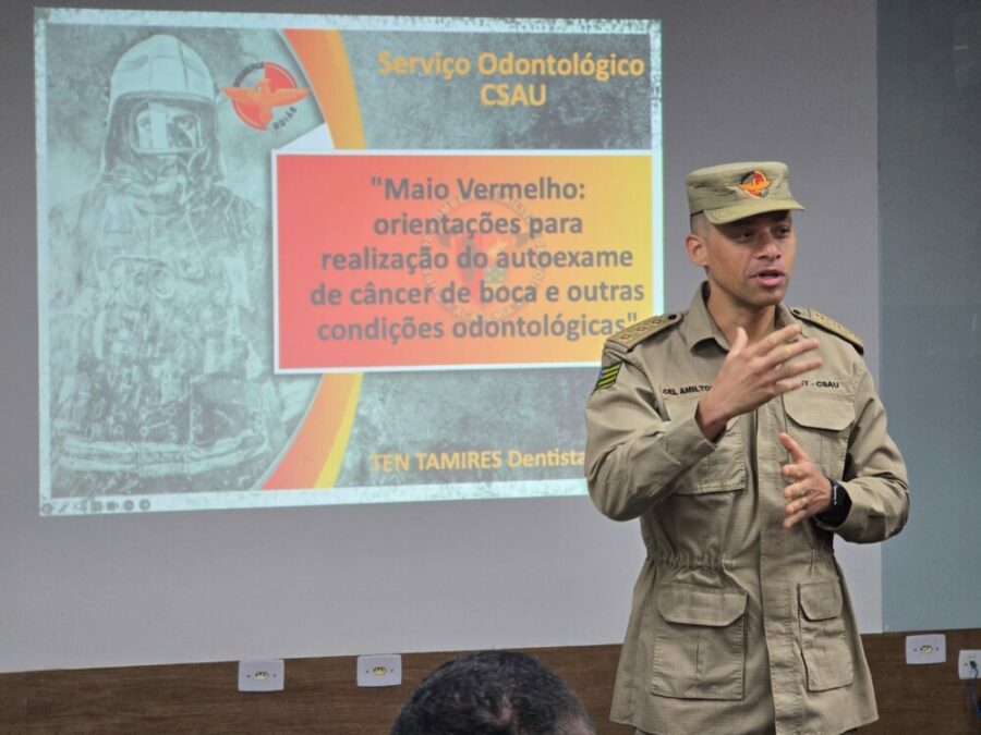 Maio Vermelho: CBMGO promove palestra sobre prevenção ao câncer de boca