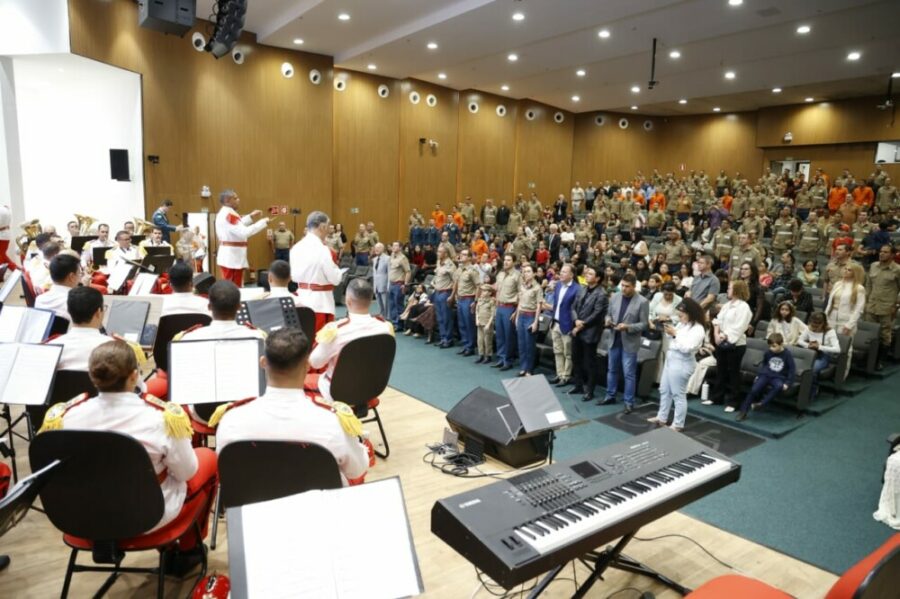 Concerto da Banda do CBMGO na Alego reúne clássicos da trilha sonora do cinema
