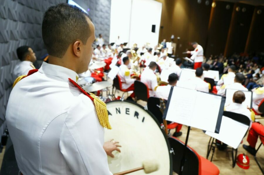Concerto da Banda do CBMGO na Alego reúne clássicos da trilha sonora do cinema