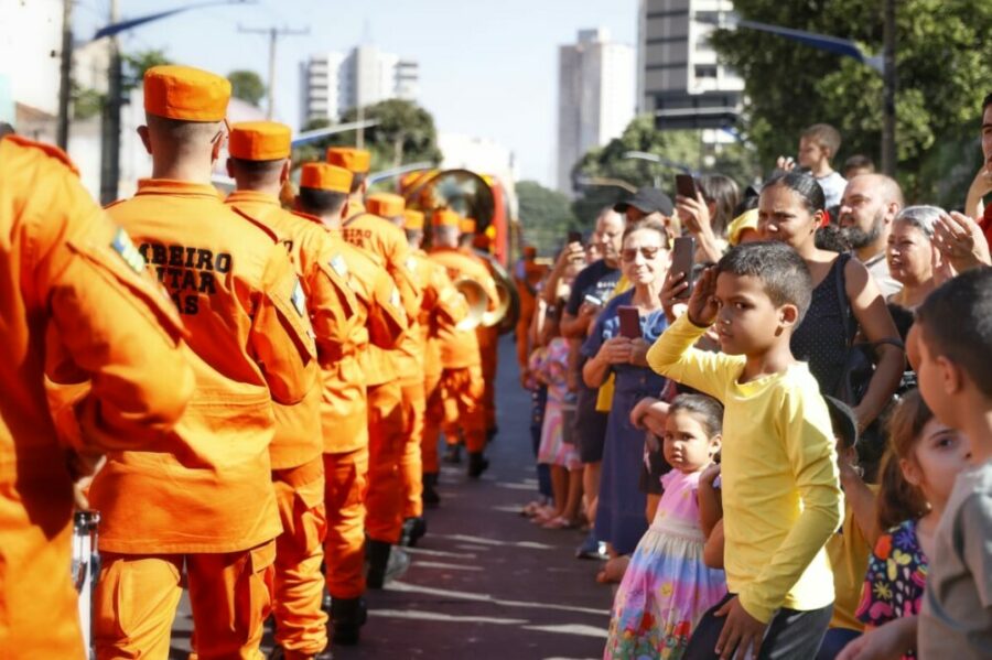 O @CBMGO marcou presença no desfile cívico militar em comemoração ao Dia da Independência do Brasil.