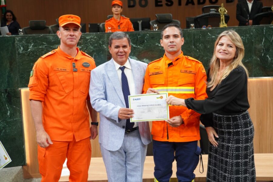 Bombeiros Militares da Operação Cerrado Vivo são homenageados na Alego