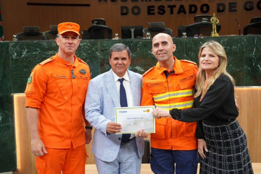 Bombeiros Militares da Operação Cerrado Vivo são homenageados na Alego