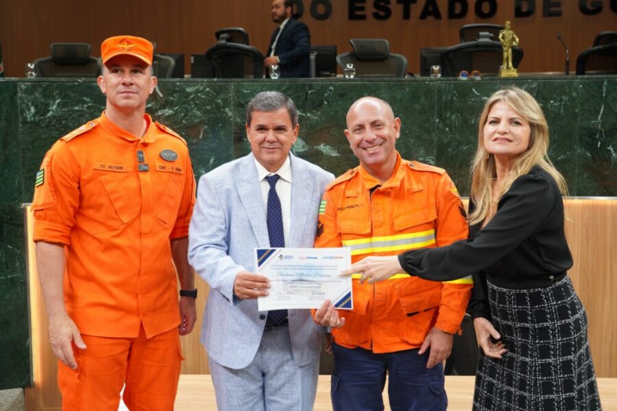 Bombeiros Militares da Operação Cerrado Vivo são homenageados na Alego