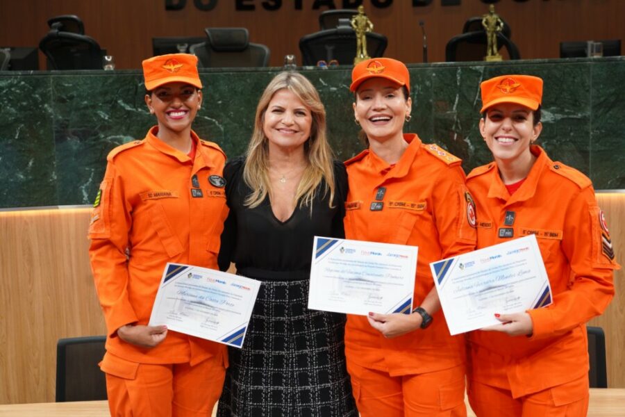 Bombeiros Militares da Operação Cerrado Vivo são homenageados na Alego