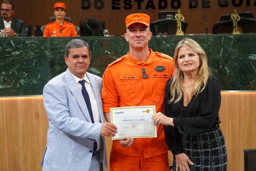 Bombeiros Militares da Operação Cerrado Vivo são homenageados na Alego