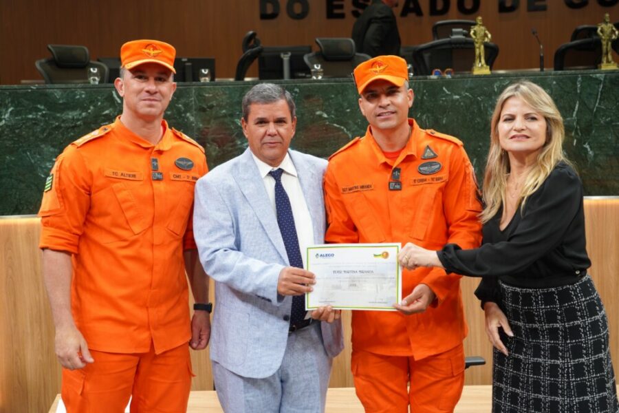 Bombeiros Militares da Operação Cerrado Vivo são homenageados na Alego