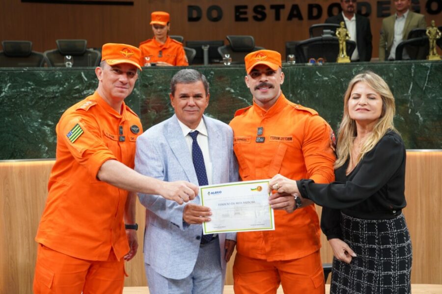 Bombeiros Militares da Operação Cerrado Vivo são homenageados na Alego