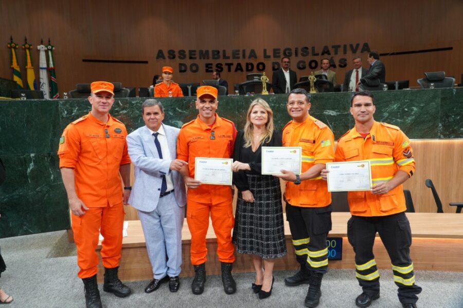 Bombeiros Militares da Operação Cerrado Vivo são homenageados na Alego