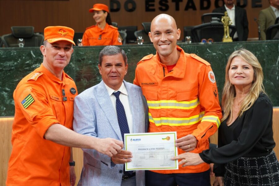Bombeiros Militares da Operação Cerrado Vivo são homenageados na Alego