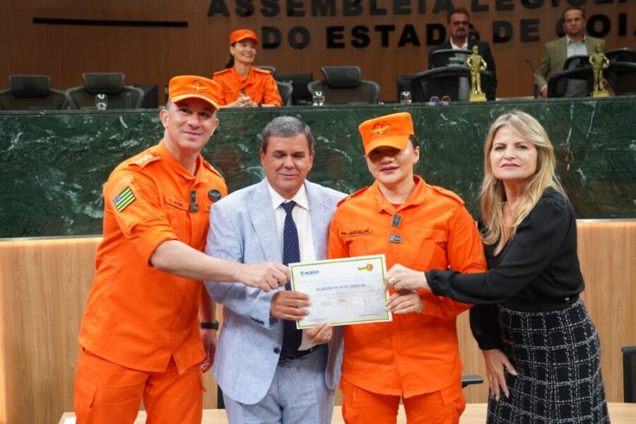Bombeiros Militares da Operação Cerrado Vivo são homenageados na Alego