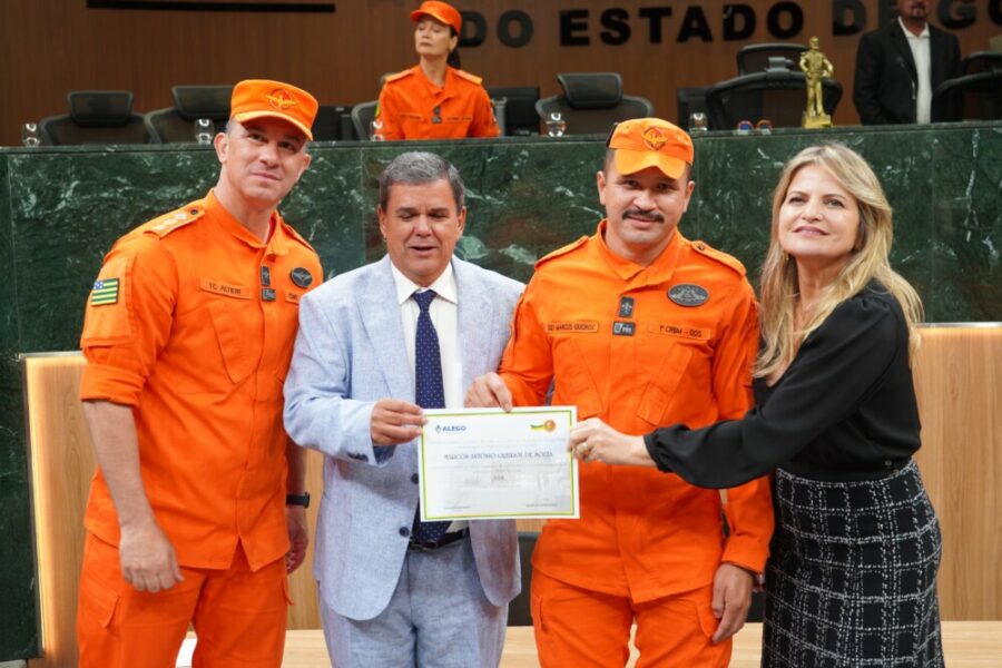 Bombeiros Militares da Operação Cerrado Vivo são homenageados na Alego