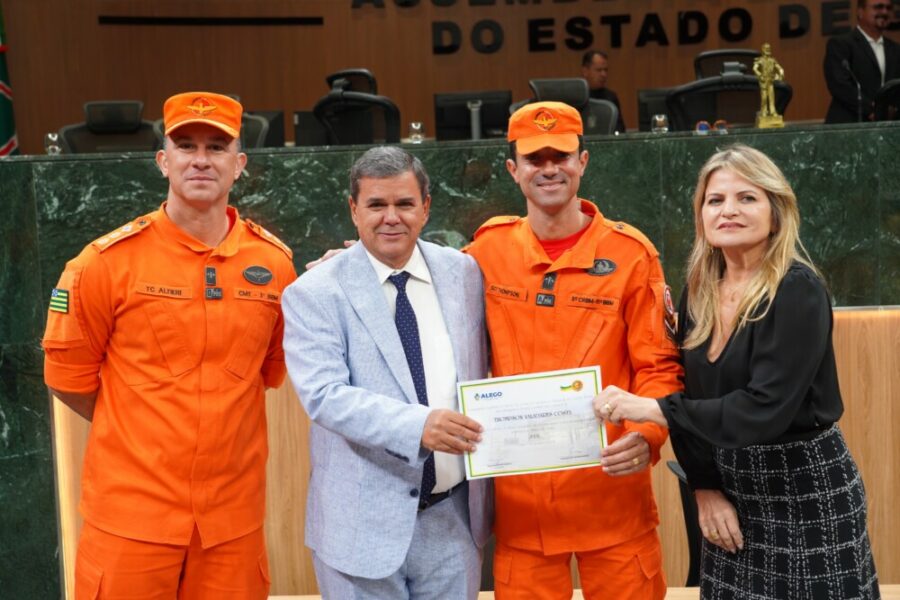 Bombeiros Militares da Operação Cerrado Vivo são homenageados na Alego