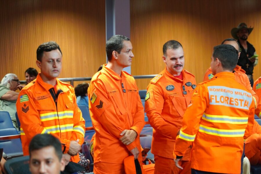 Bombeiros Militares da Operação Cerrado Vivo são homenageados na Alego
