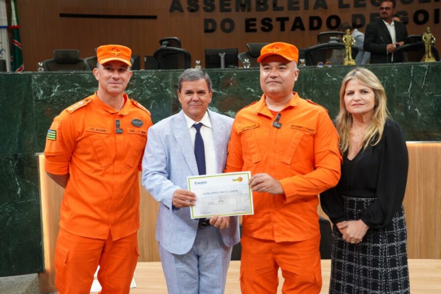 Bombeiros Militares da Operação Cerrado Vivo são homenageados na Alego