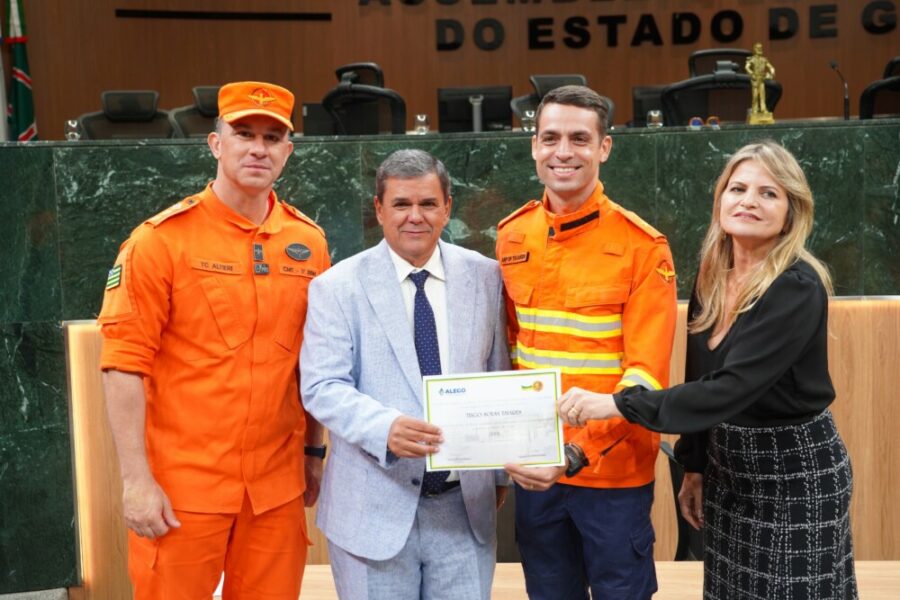 Bombeiros Militares da Operação Cerrado Vivo são homenageados na Alego