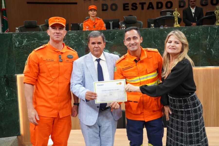 Bombeiros Militares da Operação Cerrado Vivo são homenageados na Alego