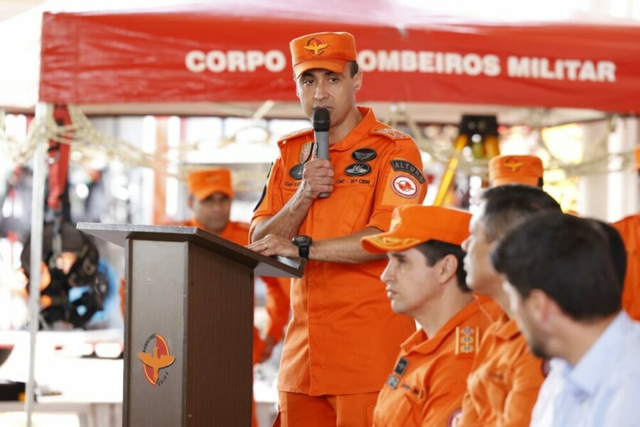 CBMGO realizou a entrega da nova viatura ABTS 30 para a 26ª CIBM, em Valparaíso